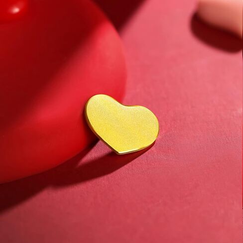 24K Solid Gold Heart, 5.2g, I Love You, Real Gold Jewelry Gifts, Love Charm Ingot Pendant Anniversary Wishes Gift for Women Men Wife in Saudi Arabia