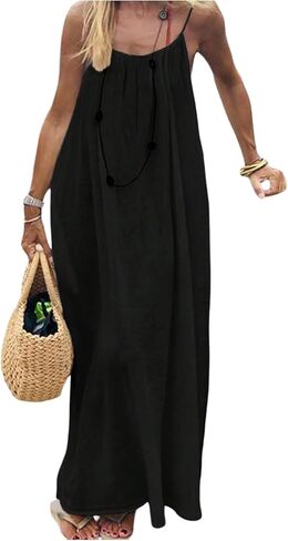 1 Black Backless Maxi Dress, Size M in Saudi Arabia