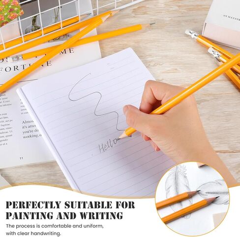 أقلام الرصاص قلم رصاص مسبق #2 مع محو ، أصفر ، 7.5 بوصة 72 حزمة in Kuwait