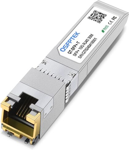 4Pack 10GBASE-T SFP+ to RJ45 Copper Module Mini-GBIC Transceiver for Cisco SFP-10G-T-S, Ubiquiti UF-RJ45-10G , Netgear, Mikrotik, D-Link, Supermicro, TP-Link, Linksys, CAT6A/CAT7, up to 100FT(30M) in Kuwait