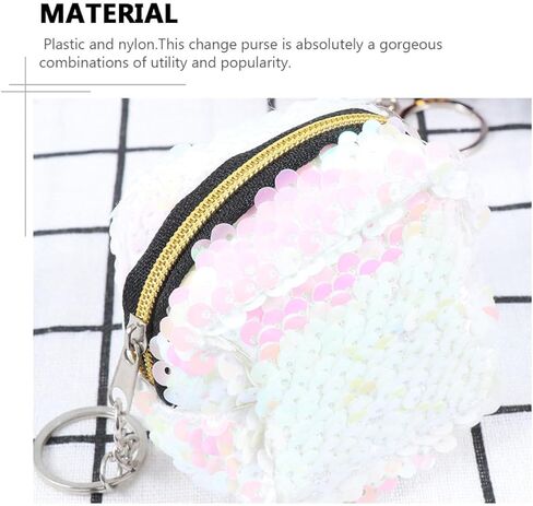 4pcs Coin Purse Set with 2-tone Sequin, Small Change Storage Pouches, Versatile Pocket Wallets for Boys, Sturdy ’ Coin Bags for Travel and Daily Use in Saudi Arabia