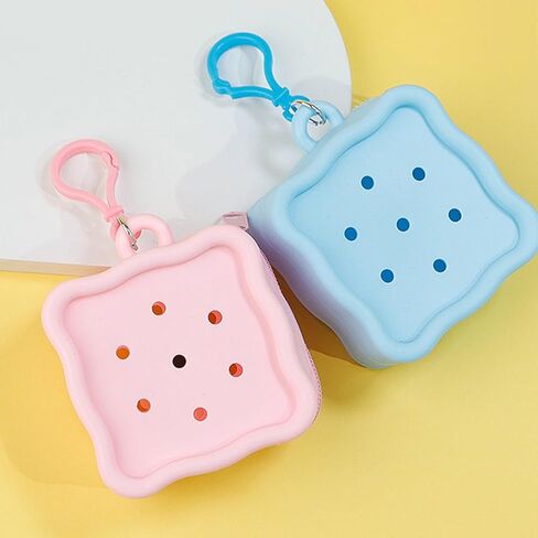 Lightweight Silicone Storage Pouches with Zipper Seal Creative Hole Design Soft Silicone Bag for Small Items Organizing in Saudi Arabia
