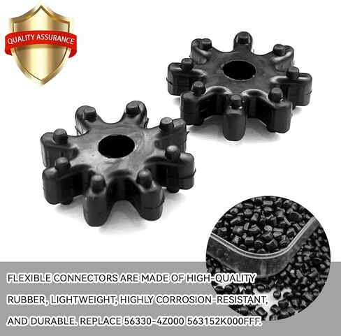 2PCS Flexible Steering Coupler, 56330-4Z000 563152K000FFF Steering Coupling Steering Column Motor Replacement for Hyundai Kia Sonata Elantra Santa Fe Azera Veloster Soul Optima Forte Cadenza in Saudi Arabia