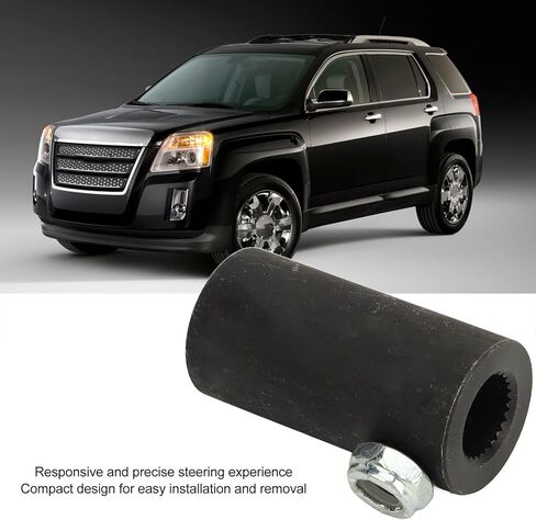 Black Steering Joints 9/16" - 26 Spline To 3/4" Dd U Joint Shaft, 9/16 26 Spline To 3/4 Round Coupling, High Strength Responsive Steering Shaft Coupling for Vega in Saudi Arabia