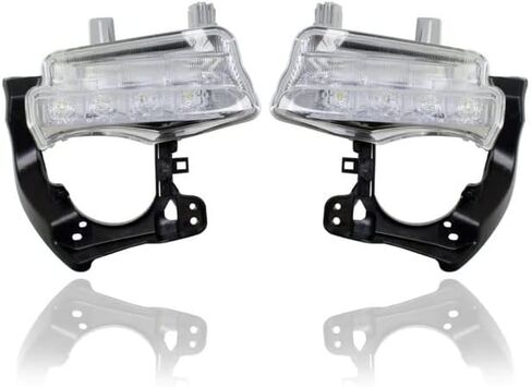 ضوء الجري النهاري - متوافق/بديل لسيارة Toyota Highlander/Hybrid Limited 14-16 - LED، مصباح تحت الضباب - زوج، السائق الأيسر + مجموعة الركاب اليمنى - 814300E020، 814400E020 in Kuwait