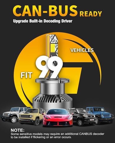 مصابيح D2S، إضاءة الطرق الوعرة لوحدات الإضاءة النهارية، حزمة من 2 in Kuwait