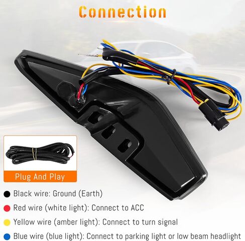 LED Fog Lights Daytime Running Lamps compatible with for 2025 Honda Civic Si Sedan Sport & Sport Hybrid,Sequential Fog Lights,DRL White,Amber Turn Signal Lights,Blue Low Beam Head Light,2PCS in Kuwait