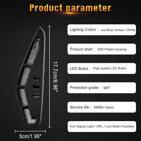 LED Fog Lights Daytime Running Lamps compatible with for 2025 Honda Civic Si Sedan Sport & Sport Hybrid,Sequential Fog Lights,DRL White,Amber Turn Signal Lights,Blue Low Beam Head Light,2PCS in Kuwait