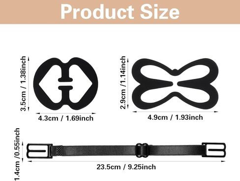 11PCS Bra Clips to Make Racerback, Adjustable Bra Strap Holders for Slipping Strap Clips for Conceal Hide Straps Anti-Slip Buckles (Black, White, Nude) in Saudi Arabia