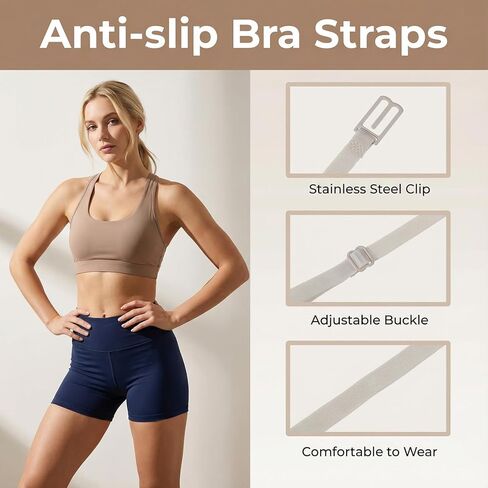 11PCS Bra Clips to Make Racerback, Adjustable Bra Strap Holders for Slipping Strap Clips for Conceal Hide Straps Anti-Slip Buckles (Black, White, Nude) in Saudi Arabia