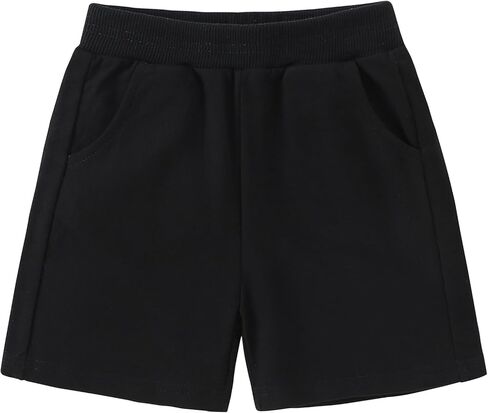 Toddler Baby Boys Girls Shorts Kids Sport Jogger Short Pants Solid Cotton Summer Athletic Shorts for 1-6 Years Youth in Saudi Arabia