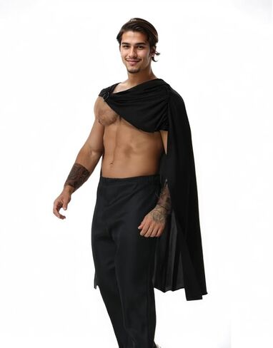 Colorful House Men's Gladiator Costume with Medieval Roman Spartan Viking Warrior Shoulder Cape in Saudi Arabia