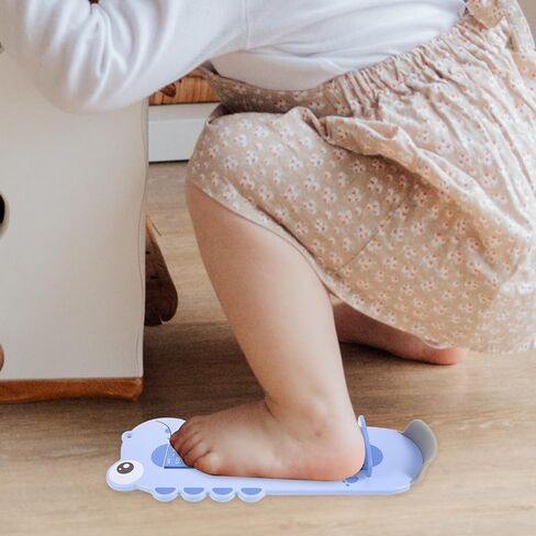 Foot Measuring Device Shoe Measuring Tool Foot Ruler Blue Animal Design Accurate Shoe Size Measurer Household in Saudi Arabia