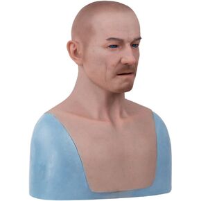 Realistic Silicone Face Mask Man for Crossdresser Cosplay Silicone Mask Male in Saudi Arabia