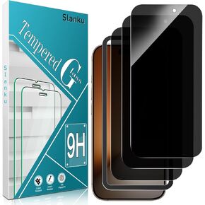 Slanku [3 Pack Screen Protector for iPhone SE 2022/2020 Tempered Glass Film, Bubble Free, Anti Scratch, Case Friendly, Easy to install in Kuwait