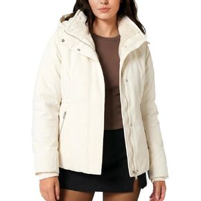 Wyeysyt Women's Cropped Puffer Jacket Winter Fur Lined Parka Coat Quilted Jacket Hooded in Saudi Arabia