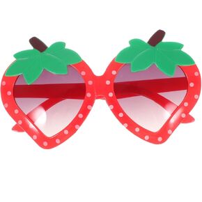 Strawberry Glasses for Kids Adult Birthday Cosplay New Year Party Glass Red Strawberry Eyeglasses, Funny Fruit Sunglasses for Summer Beach Hawaiian Luau Fancy Dress Festival Costume in Saudi Arabia