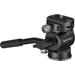 SmallRig Video Head with Leveling Base, Quick Release Plate for Arca Swiss and Adjustable Handle, Tripod Pan Tilt Head Fluid Head for Compact Cameras DSLR Cameras, Load up to 8.8lb/4kg-4170 in Kuwait