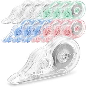 4 Pcs Colorful Core Correction Tape, 39.37 Ft White Wrong Out Tear-Resistant Bulk, Instant Corrections Easy to Use Applicator for School, Office, Note Taking, Journal (Tape Width 0.2 in) in Kuwait