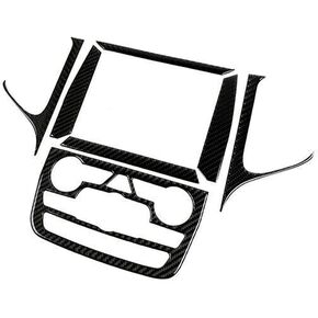 7*Carbon Fiber Grain Screen Center Control Sticker for Jeep for Grand Cherokee 2014-2018 Left Right Front Upper HUAMAO20185102, Adapt to Your car in Kuwait