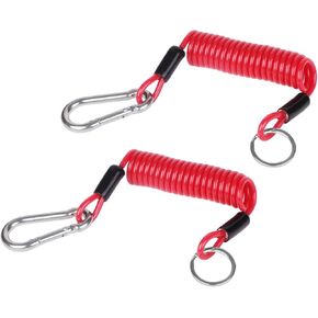 2pcs Trailer Breakaway Cable, Glow in the Dark 6FT High Rebound Spring Trailer Emergency Brake Cable with No Pin,RV Trailer Accessories in Kuwait