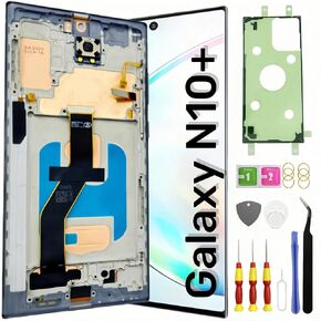 AMOLED لهاتف Samsung Galaxy Note 10 Plus شاشة LCD بديلة مع إطار Note 10+ 5G شاشة عرض تعمل باللمس مجموعة أدوات تجميع N975F N975U أسود in Kuwait
