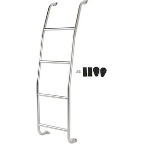 Topteng الفولاذ المقاوم للصدأ 4-Step Van Ladder Rear Step سلم 093C97 لسيارة CHEVROLET Express 1500/2500/3500 1997-2024، لـ GMC Savana 1500/2500/3500 1997-2024 in Kuwait