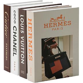 Decorative Books for Home Decor, Set of 4 Stylish Fake Books of Room Books Decor Aesthetic for Coffee Table Decor, Living Room, Table, Shelf Decor, Modern Hardcover Stacked Display Faux Books in Saudi Arabia