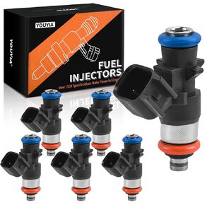 0280158091 حاقن الوقود 6 قطع متوافق مع لينكولن MKZ MKX MKS MKT، Edge Fusion Taurus Taurus X، Mazda CX-9 6، Mercury Sable يستبدل 0280158091 0280158077 84212353 ZZJ1-13-250A in Kuwait