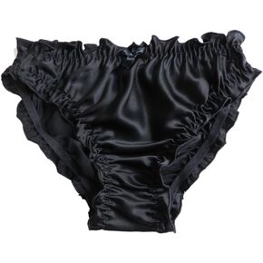 Women 100% Silk Panties Flouncing Bikini Briefs in Saudi Arabia