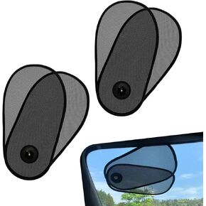 2 PCS Car Window Shades for Baby, Adjustable Side Window Sun Shade, 15.75" × 8.27" Mesh Sun Shade Blocker, Fit for Driver/Passenger/Rear/Back/Windows (Black) in Saudi Arabia