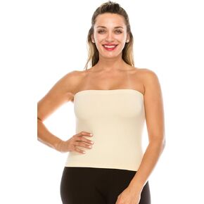 Kurve Plus Size The Excellent Crop Strapless Tube Top, UV Protective Fabric UPF 50+ (Made with Love in The USA) in Saudi Arabia