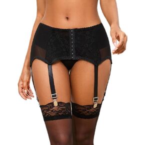 Garter Belt Lace Sexy Garter Belts for Thigh Highs Plus Size Garter Belt with 6 Metal Clip Garter Lingerie for Women in Saudi Arabia