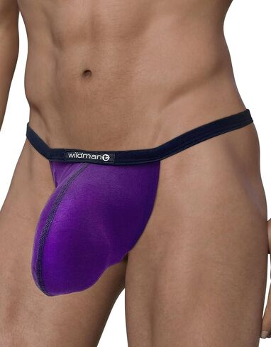 Wildmant Modal Micro Thong Big Boy Pouch أرجواني in Kuwait