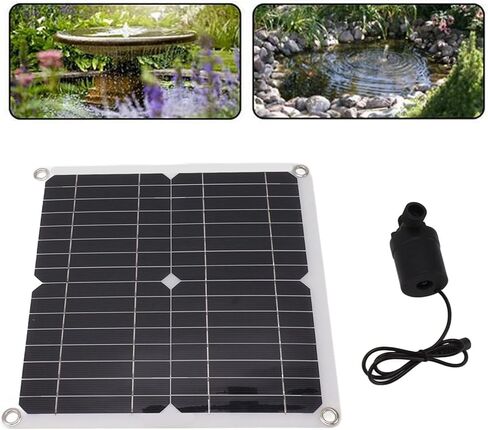 Solar Water Pump Kit, 50W Solar Panel 22W Water Fountain Pump with Battery Box Timing Controller DC12V in Saudi Arabia