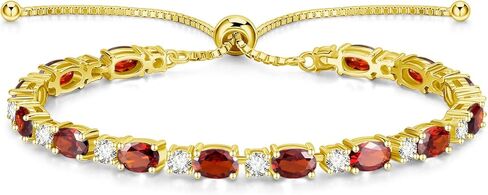 FANCIME 14K مطلية بالذهب جوهرة الأساور 4 مم فضة بولو تنس أساور الذهب أساور عيد ميلاد مجوهرات هدايا للنساء 7" in Kuwait