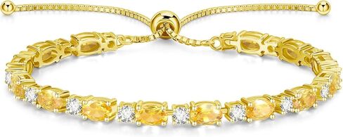 FANCIME 14K مطلية بالذهب جوهرة الأساور 4 مم فضة بولو تنس أساور الذهب أساور عيد ميلاد مجوهرات هدايا للنساء 7" in Kuwait