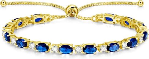 FANCIME 14K مطلية بالذهب جوهرة الأساور 4 مم فضة بولو تنس أساور الذهب أساور عيد ميلاد مجوهرات هدايا للنساء 7" in Kuwait