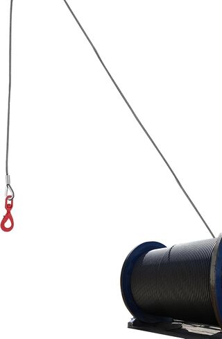 Carbon Steel Winch Cable with Self Locking Swivel Hook, 1/2 Inch x 75 Feet 17637 lbs Breaking Strength, Wire Winch Rope Replacement Towing Winch Cables for SUV, Large Off-Road Vehicle, Truck,Crane in Saudi Arabia
