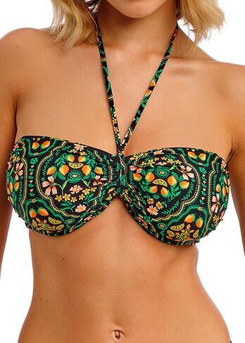Womens Sunset in Seville Underwire Bandeau Bikini Top in Saudi Arabia