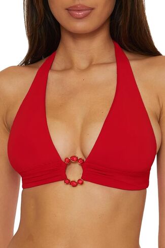 Becca Womens Marble Canyon Halter Bikini Top, Adjustable, Tie Back, Swimwear Separates for Women in Saudi Arabia