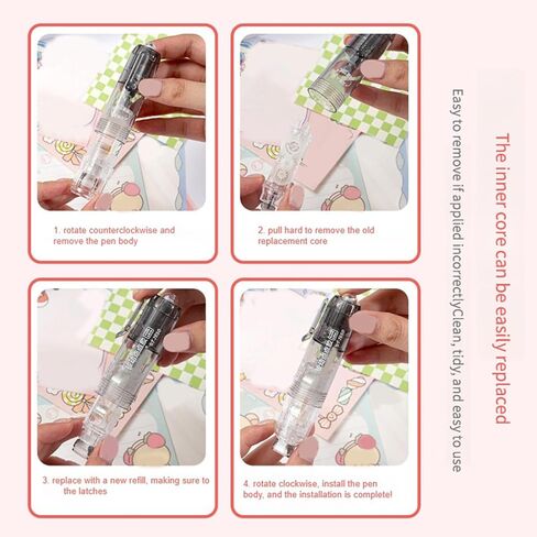 قلم لاصق قابل للسحب ولا يترك بقايا لاصقة لصياغة الورق في المكتب وأدوات تطبيق دقيقة قابلة للإزالة وقابلة لإعادة تعيين موضعها ولا يوجد قلم تصحيح للورق in Kuwait