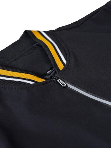 Lightweight Casual Men's Jacket, All-Season Versatile Outerwear for Sports & Outdoor, Trendy Windbreaker Black in Saudi Arabia