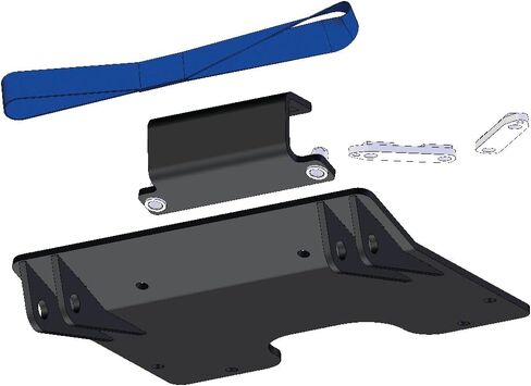 KFI UTV 60" Snow Plow Kit, Steel Blade, Compatible with Kawasaki 750/800 Teryx (105250) in Saudi Arabia