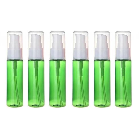 6Pcs 30ml/1oz Empty Refillable Plastic Lotion Pump Bottles Portable Cosmetic Makeup Sample Storage container Vial Pot For Shower Gel Shampoo Toiletries Liquid(Blue) in Saudi Arabia