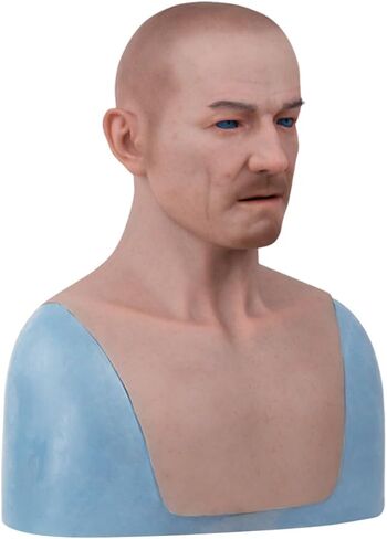 Realistic Silicone Face Mask Man for Crossdresser Cosplay Silicone Mask Male in Kuwait