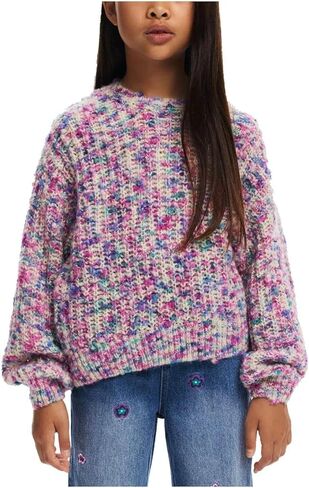 Desigual Girl Flat Knit Pullover in Saudi Arabia