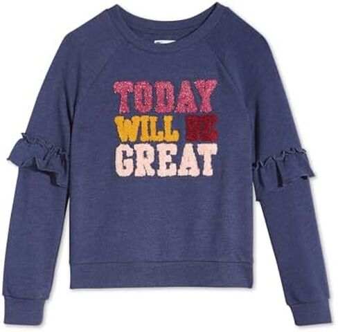 Epic Threads Big Girls Ruffle Sleeve Sweatshirt in Saudi Arabia