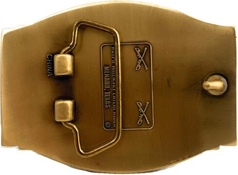 US Army 1st Cavalry Divison CSIB, Americas First Team, Solid Bronze Belt Buckle in Saudi Arabia