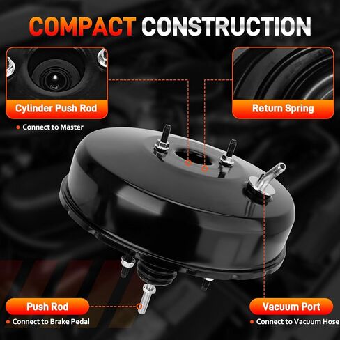 53-4902 معزز فرامل الطاقة الفراغية متوافق مع Toyota Tundra Base SR5 Limited 3.4L 4.0L 4.7L V6 V8 2000-2006، استبدال مجموعة التعزيز # 44610-0C010، 44610-0C011، 44610-0C012 in Kuwait